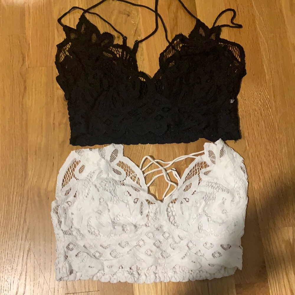 Free People lace bralettes